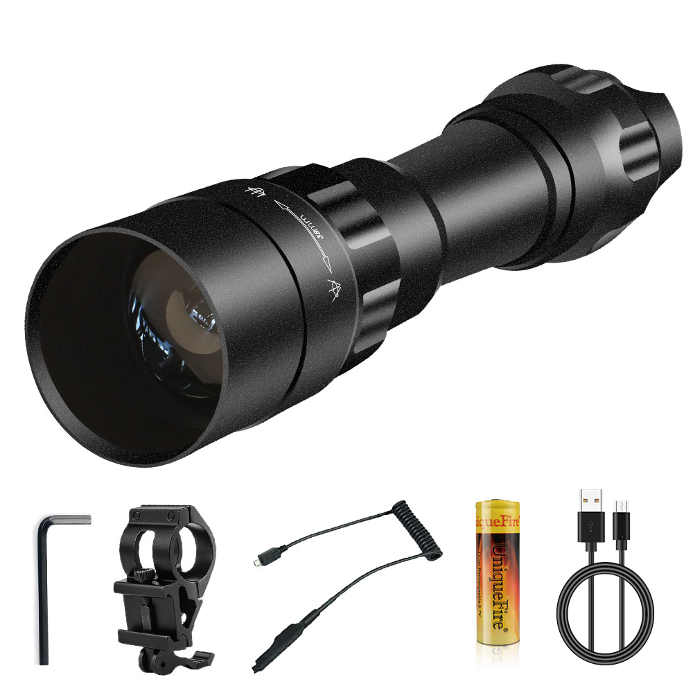 Ir Illuminator 850Nm Flashlight - UniqueFire-Ensemble de lampes à infrarouge LED,