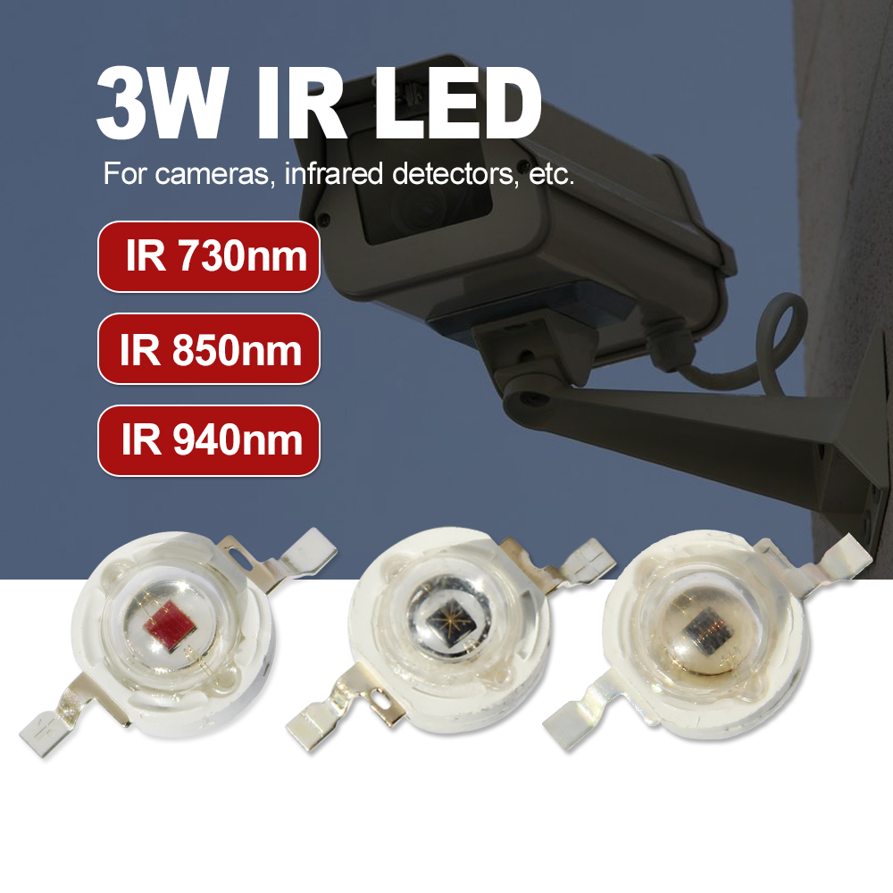 Ir Illuminator 850Nm Flashlight - Diode à puce infrarouge rouge, ampoule
