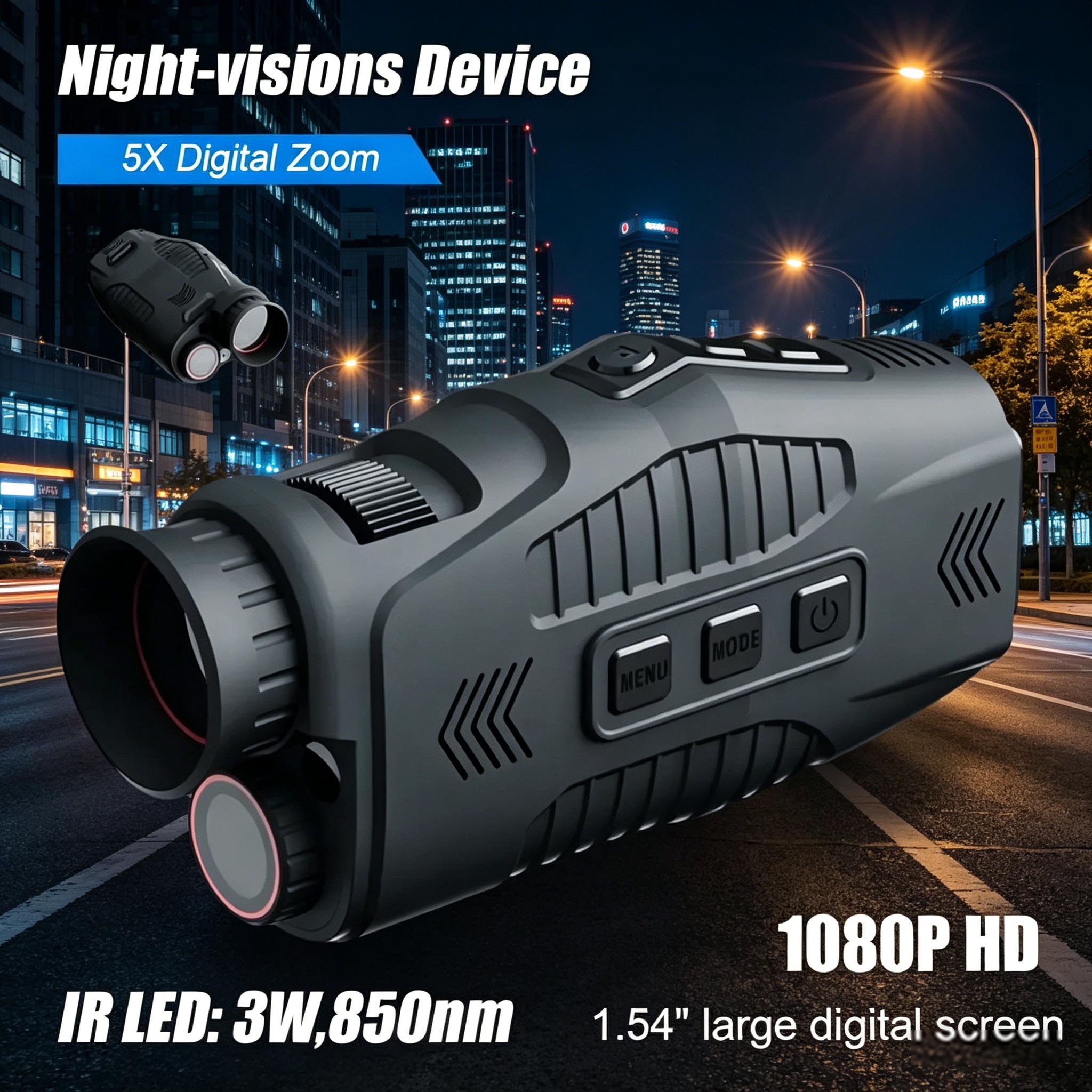 Night Vision Monocular 1080P - Dispositif de vision nocturne infrarouge monoculaire