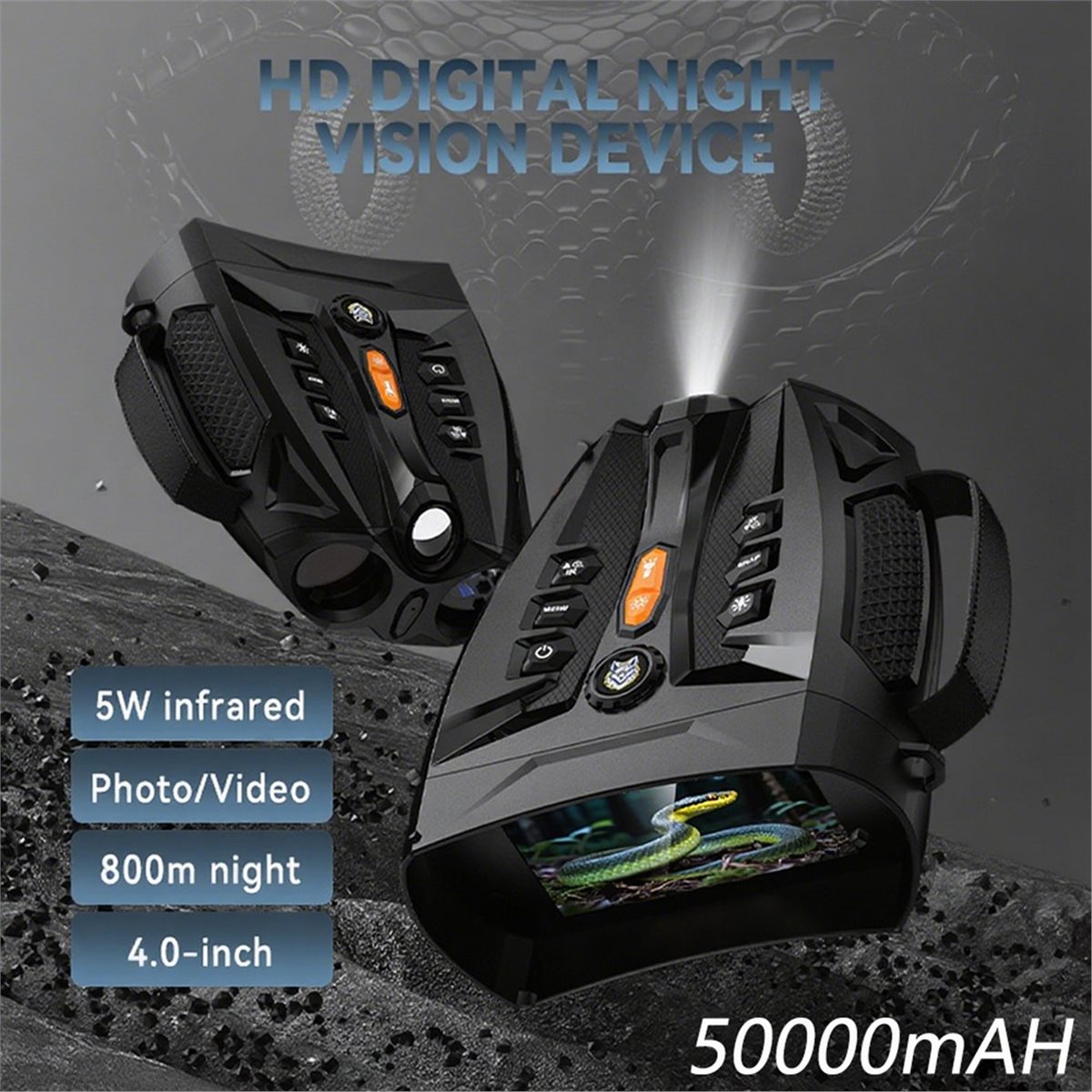 Digital Night Vision Binoculars 4K - Jumelles de vision nocturne 4K avec