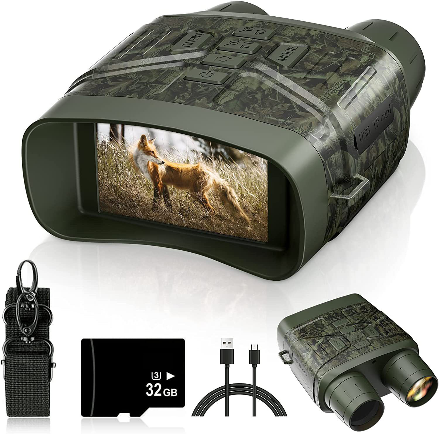 Digital Night Vision Binoculars 4K - Jumelles à Zoom numérique 5X, dispositifs