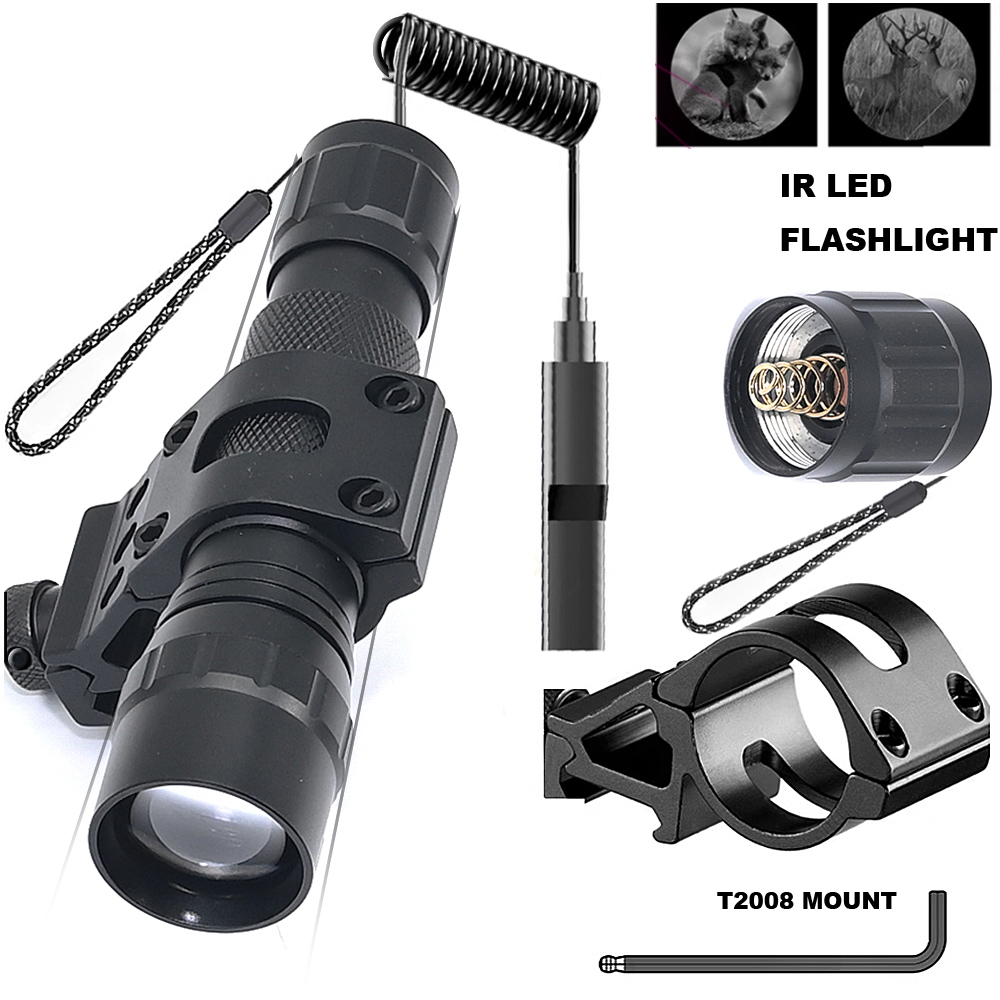 Ir Illuminator 850Nm Flashlight - Zoomable LED lampe de poche tactique