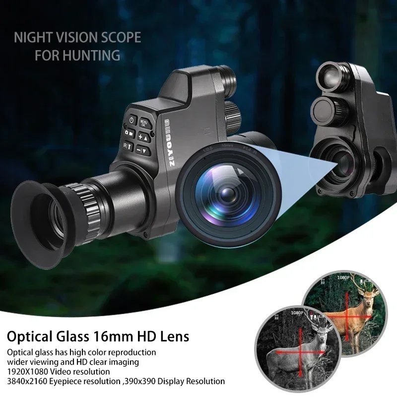 Night Vision Monocular 1080P - Caméra de vision nocturne numérique monoculaire
