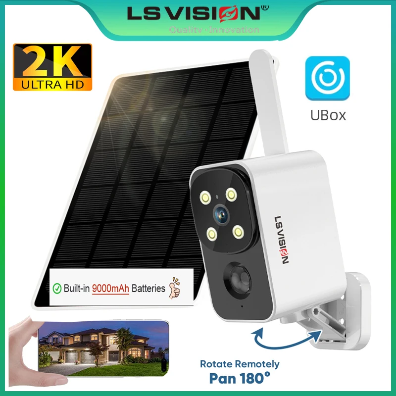 Night Vision Camera Wifi 4G - LS VISION caméra solaire extérieure caméra