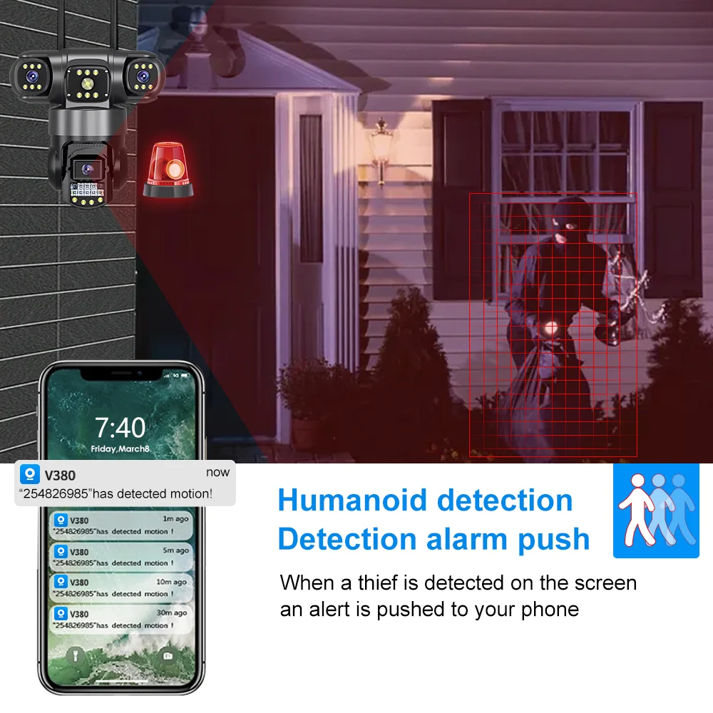 Caméra extérieure étanche V380 - Night Vision Camera Wifi 4G avis et prix
