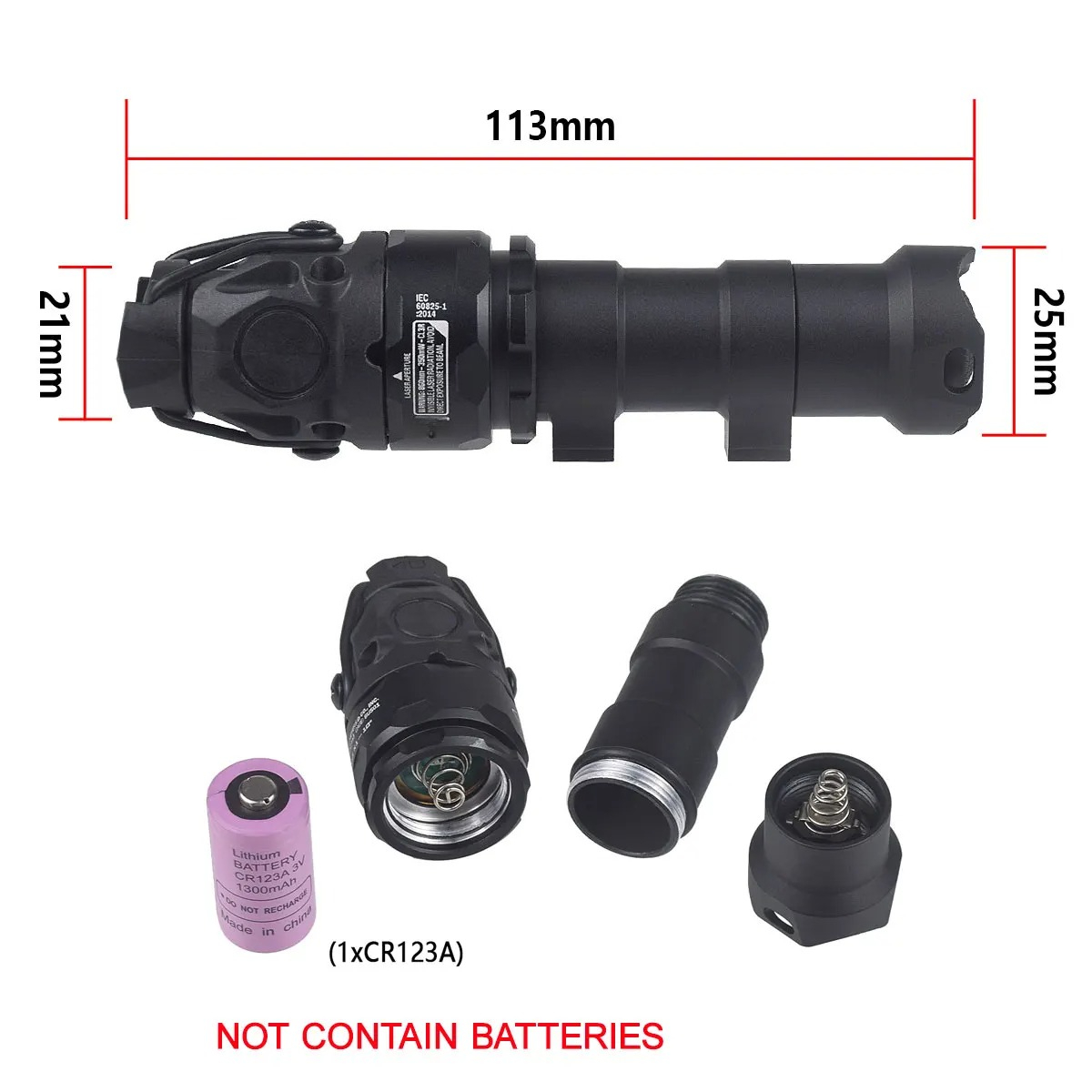 Lampe torche tactique KIJI K1  - Ir Illuminator 850Nm Flashlight avis et prix