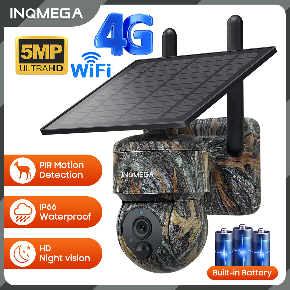 INQMEGA 5MP 4G/WIFI caméra de  - Night Vision Camera Wifi 4G avis et prix