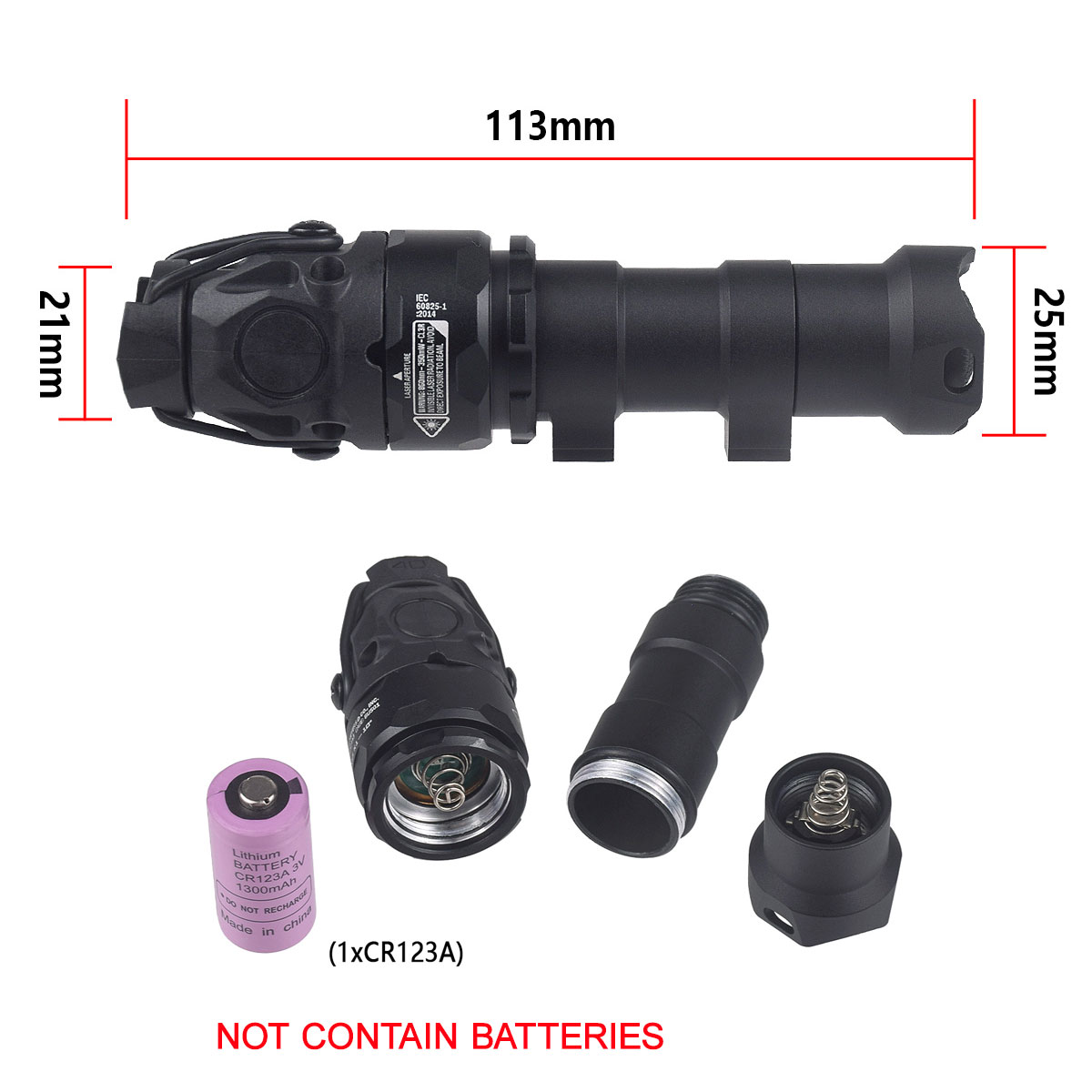 Lampe torche tactique KIJI K1  - Ir Illuminator 850Nm Flashlight avis et prix