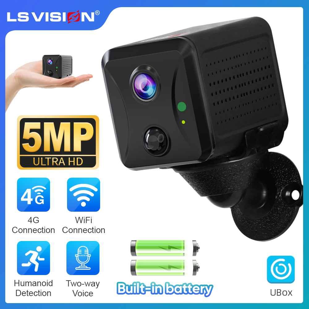 LS cig5MP-Mini Caméra CCTV 4G, - Night Vision Camera Wifi 4G avis et prix
