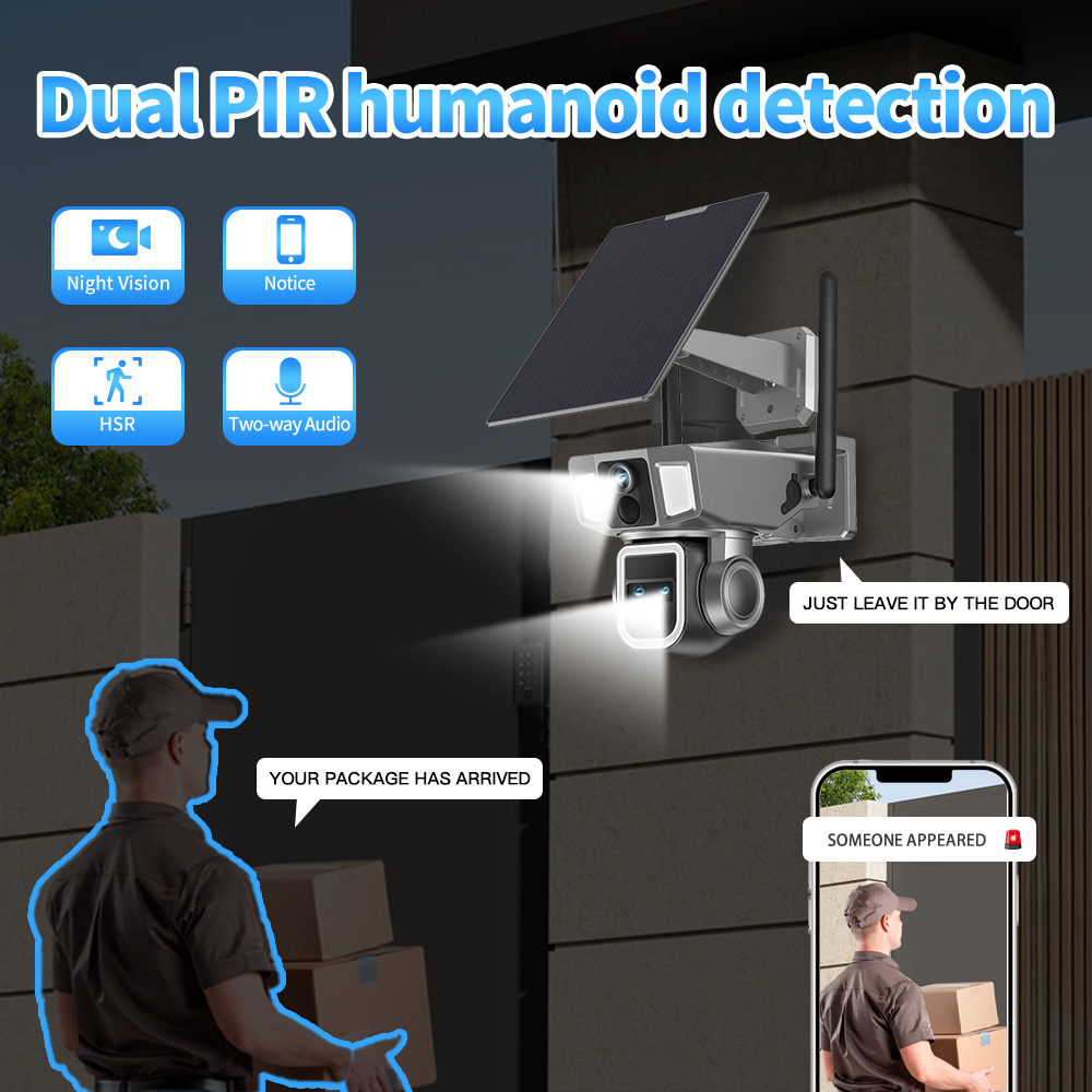 Caméra de sécurité solaire ext - Night Vision Camera Wifi 4G avis et prix