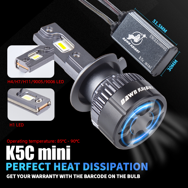 DAWNKNIGHT K5C Mini 40W H7 H4  - Night Vision Goggles Gen 3 avis et prix