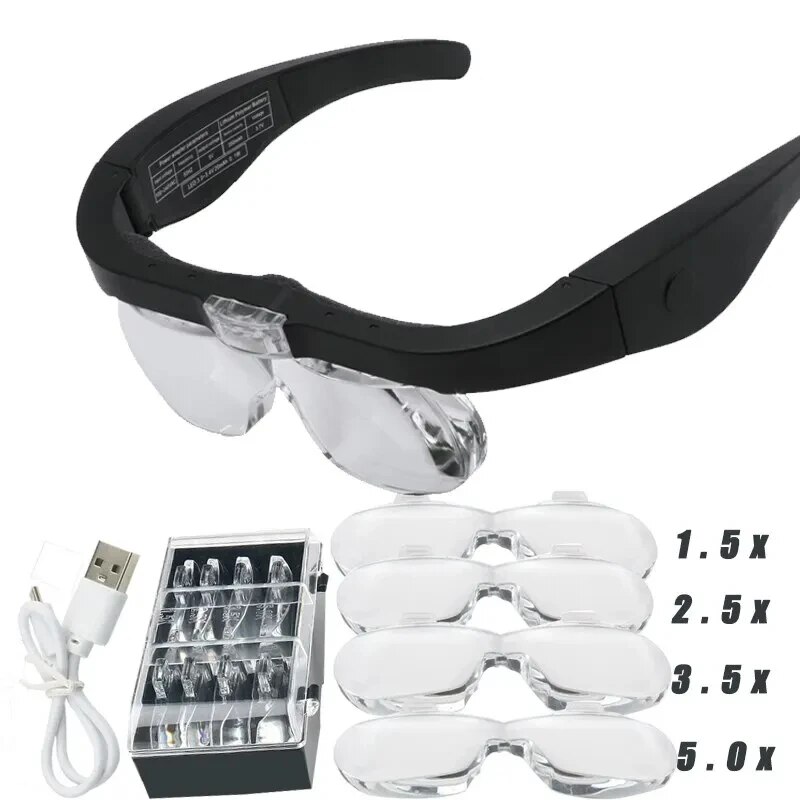 Loupes montées sur la tête ave - Night Vision Goggles Head Mounted avis et prix