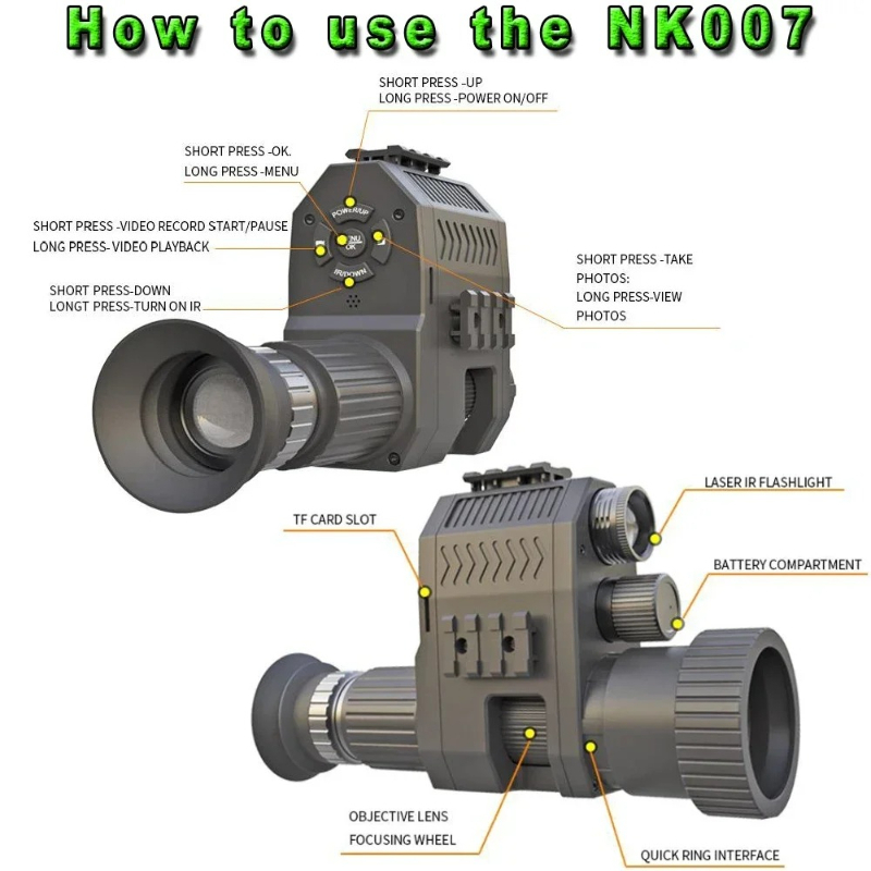 Monoculaire numérique de visio - Night Vision Scope 4X Digital avis et prix