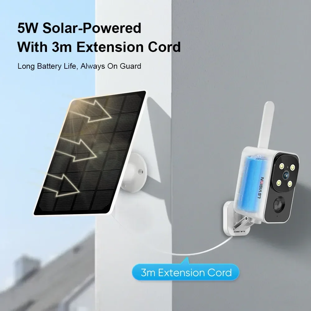 LS VISION caméra solaire extér - Night Vision Camera Wifi 4G avis et prix