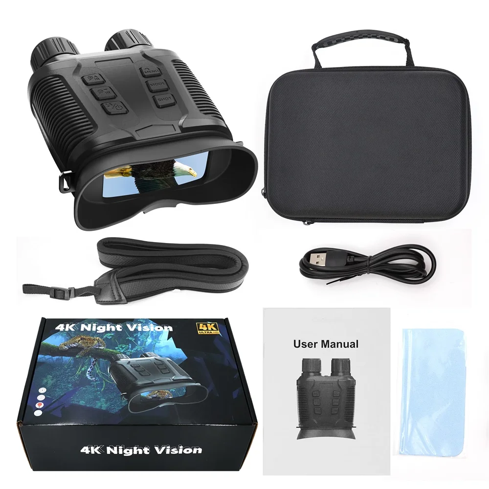 Jumelles de vision nocturne nu - Digital Night Vision Binoculars 4K avis et prix